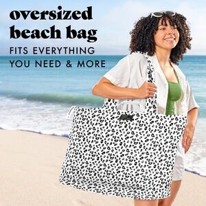 ❤️‍🔥❤️‍🔥2/14❤️‍🔥❤️‍🔥 ✅✅Fit + Fresh✅✅ Leopard Print Oversized Tote Bag